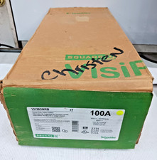 New Square D 100 Amp Fusible Heavy Duty Safety Switch 3 Pole 600V 3R VH363NRB