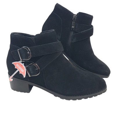 NEW Blondo Women's Sway Black Suede Waterproof Ankle Boots Size 8