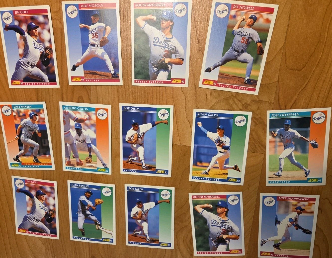 1992 Score Lot 53 Cards  Dodgers ,Yankes,Giants,Red SOX,ASTROS,ORIELS,CIN,Padres