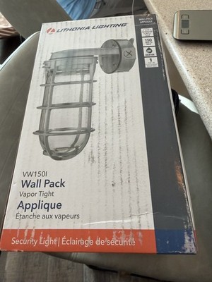 Lithonia Lighting Jelly Jar Light Fixture, Incandescent Utility Vapor Tight W...