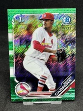 2019 Bowman Chrome Prospects Genesis Cabrera #BCP-142 Green Shimmer Refractor/99