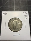 USA Silver Standing Liberty Quarter 1918 P