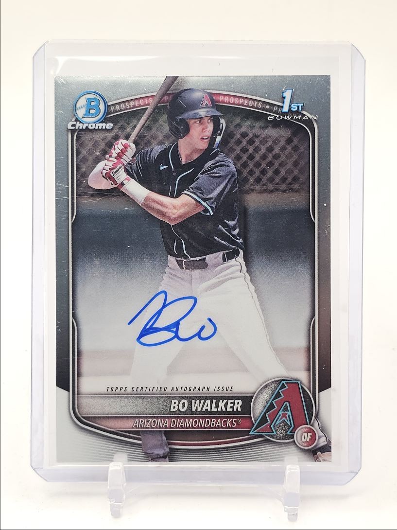 BO WALKER 2025 BOWMAN CHROME 1ST AUTOGRAPH DIAMONDBACKS A AUTO Q1389