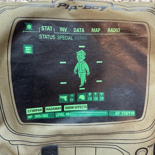 2015 Fallout Bioware Pipboy Pip Boy Messenger Bag Backpack Sack Vault - Picture 2 of 18