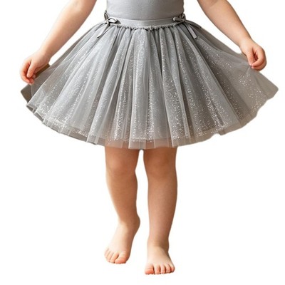 Kids Girls Skorts Party Skirts Casual Tulle Skirt Princess Bowknot Daily Life
