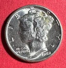 1942D Choice Uncirculated US Mercury SILVER Dime "Denver" Mint! FSB Old US Coin!