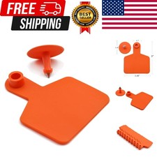 Blank Ear Tags for Cattle Livestock Ear Tags for Cows Hogs Sheep, 100 Pieces ...
