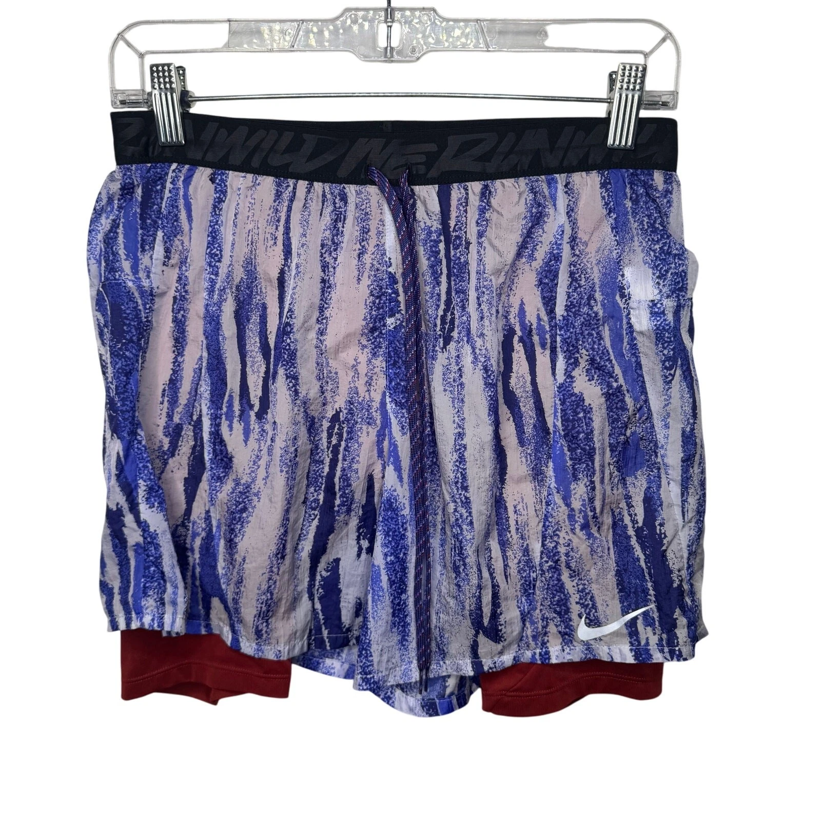 Nike Stretch Wild Run 2-in-1 Running Shorts Men’s Small Purple Abstract
Opens in a new window or tab