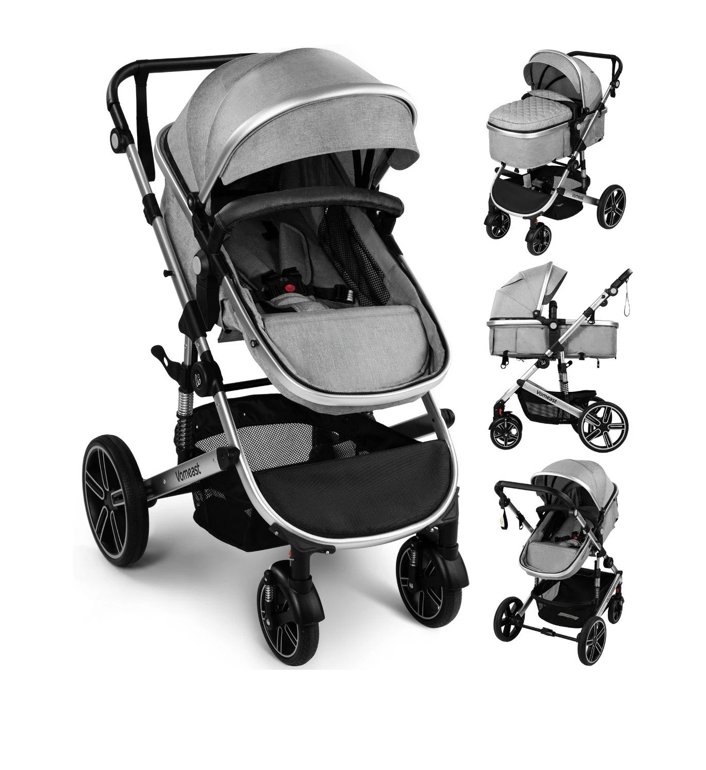 Vomeast Baby Stroller Foldable Aluminum Stroller Reversible Travel Stroller
Opens in a new window or