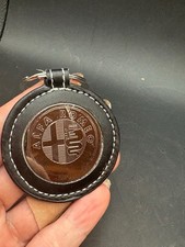 Alpha Romeo Car Keychain Black & Silver