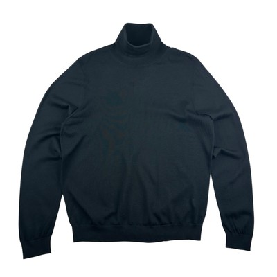 Marks and Spencer Pure Merino Rollkragenpullover Herren Large Schwarz Pullover M&S