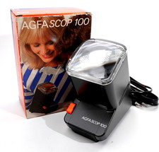Agfascop 100 AGFA Diabetrachter elektrisch NEU und unbenutzt  OVP 5x5 #3191 R0
