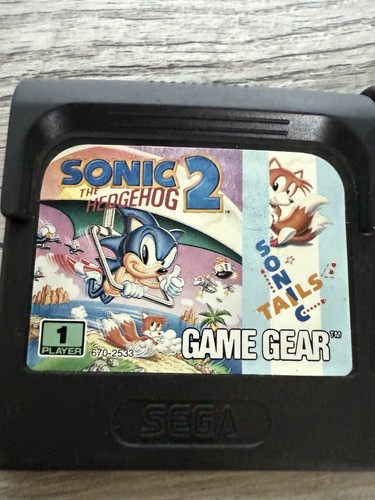 Sega Game Gear 2 Game Cartridge Bundle Super Smash Tv & Sonic The Hedgehog 2 - Picture 2 of 6