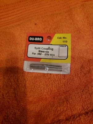 Du-Bro - Split Coupling Sleeves For .062 To .078 Wire - New Part 110 - JT25