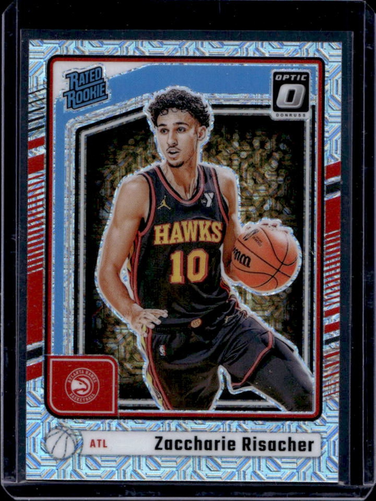 2024-25 Donruss Optic Zaccharie Risacher Rated Rookie Choice RC #268 Hawks