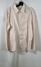 Vintage 90s Christian Dior Men's Pink Pinstripe Button Down Shirt Size L