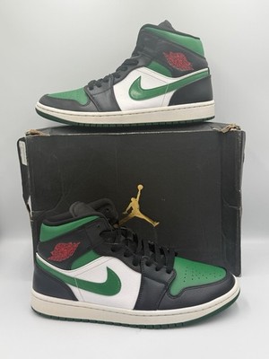 Air Jordan 1 Mid Green Toe Pine Green Size 10.5 Men s OG Box 554724-067