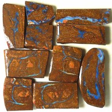 680c AUSSIE QUEENSLAND 10x BOULDER OPAL PREFORM ROUGH RUB PARCEL OCA18973