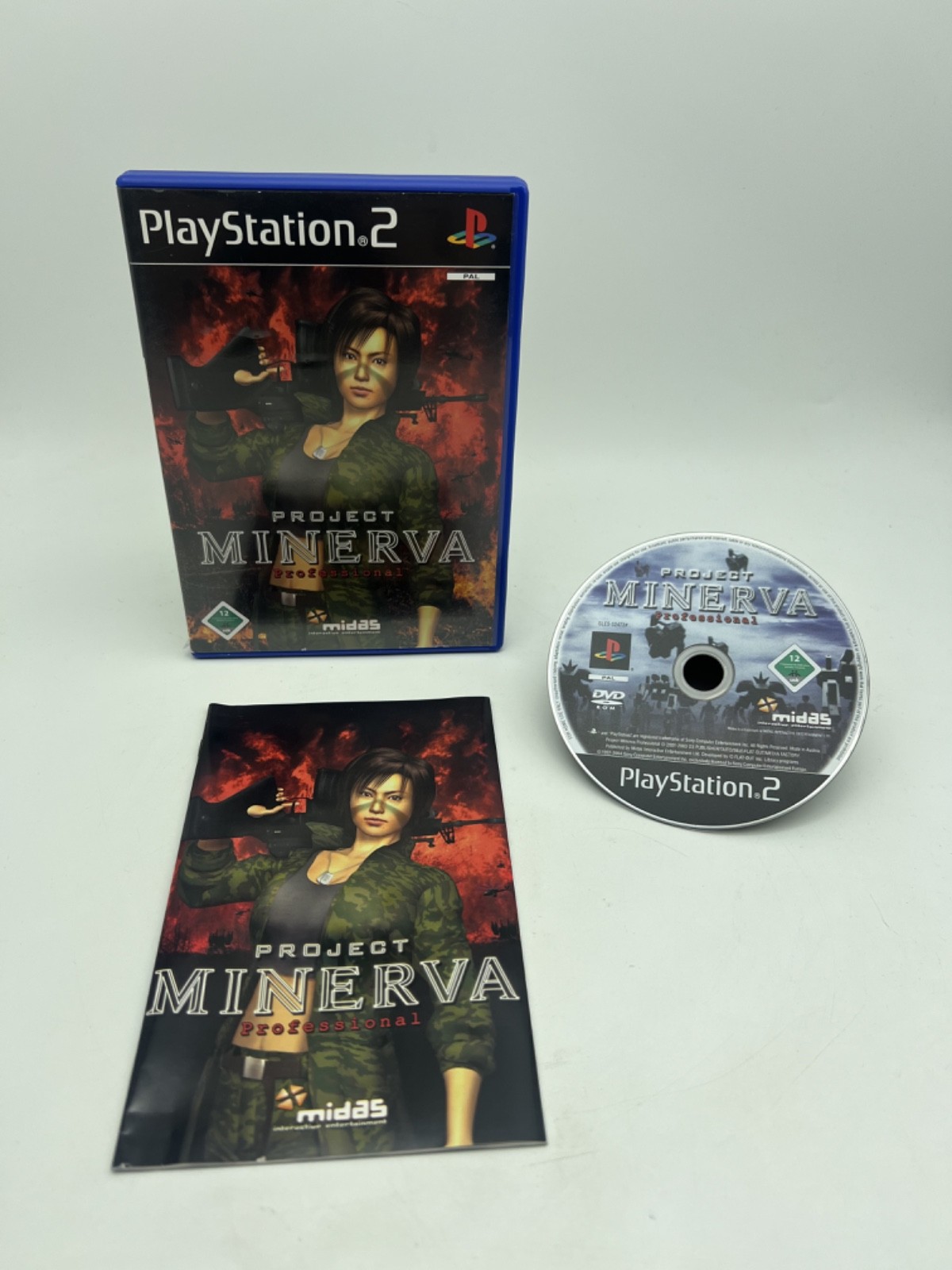 Project Minerva Professional • Sony PlayStation 2 • PS2 • CIB • EMBALAJE ORIGINAL • probado