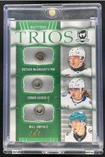 2024-25 The Cup Will Smith/Mcgroarty/Geekie Trios Button 1/1 SSP