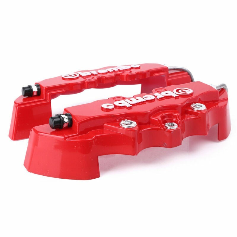 Pezzi Copri Pinza Freno Rosso Stile 3d Universale Auto Disco Anteriore e Posteriore B7t3 - Miniatura 8