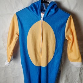 Sonic The Hedgehog Jumpsuit Boys M Blue Costume Oversized Dress Up Halloween 