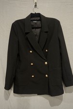 Bardot Odyssey Black Double Breasted Blazer w...