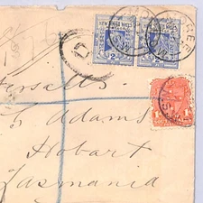 NEW SOUTH WALES Cover *Moree* CDS Registered 1901 Tasmania Australia NSW XK301