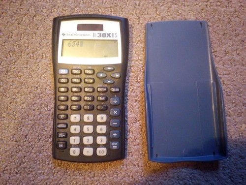 Used Texas Instruments TI-30X IIS Scientific Calculator Solar TESTED WORKING
