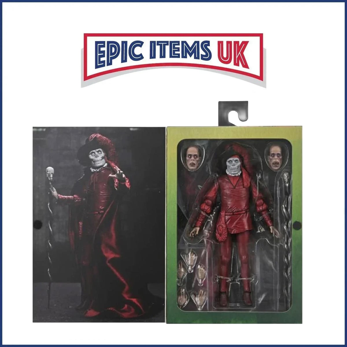 NECA Phantom Of The Opera Masque Of The Red Death 7 Inch Scale Action Figure NEW