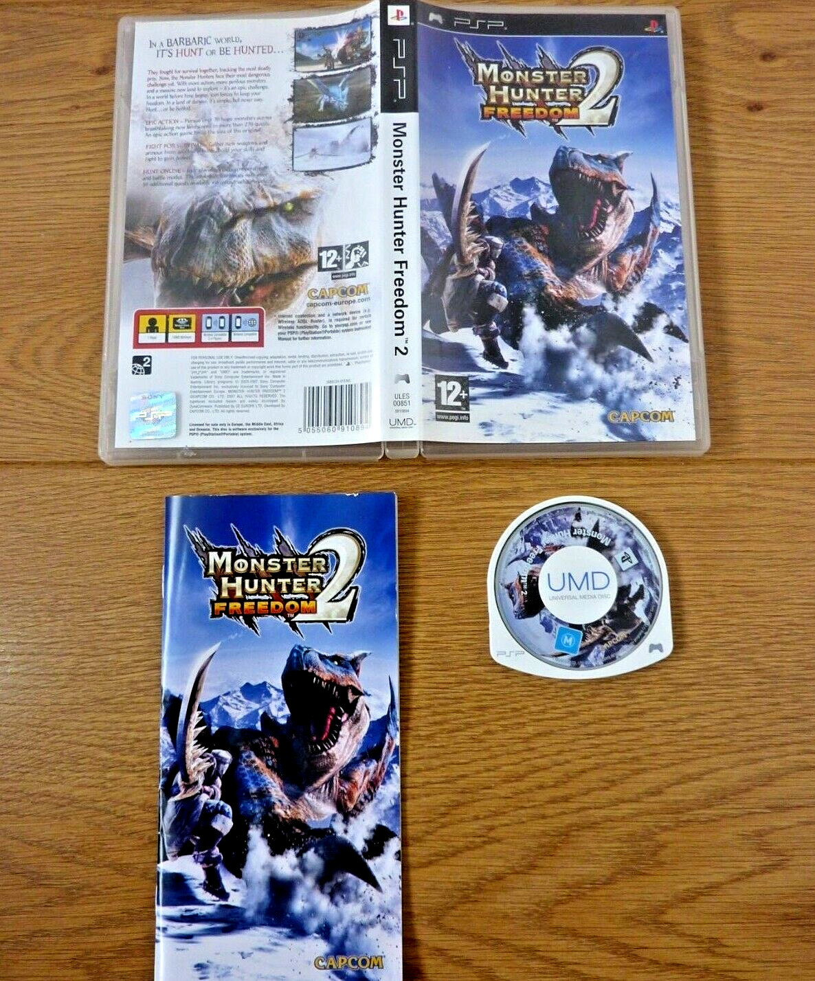 Monster Hunter Freedom 2 for Sony Playstation Portable PSP UK PAL Region 2