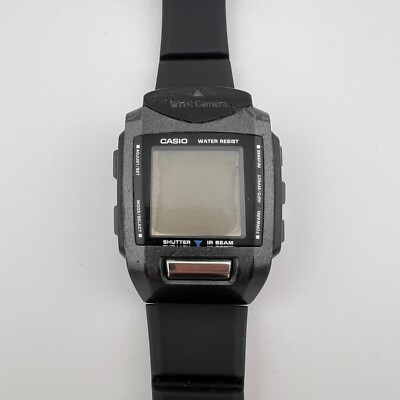 Casio WQV-1 Wrist Camera Digital Men's Watch Japan FOR PARTS