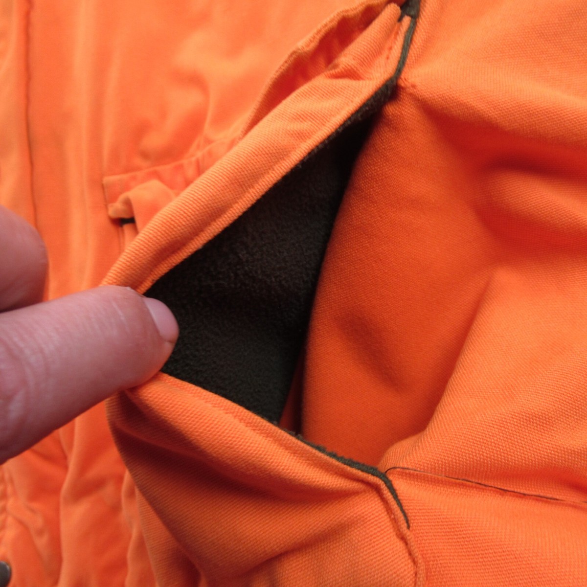Vintage Cabelas Jacket Mens Large Orange Waterproof Insulated