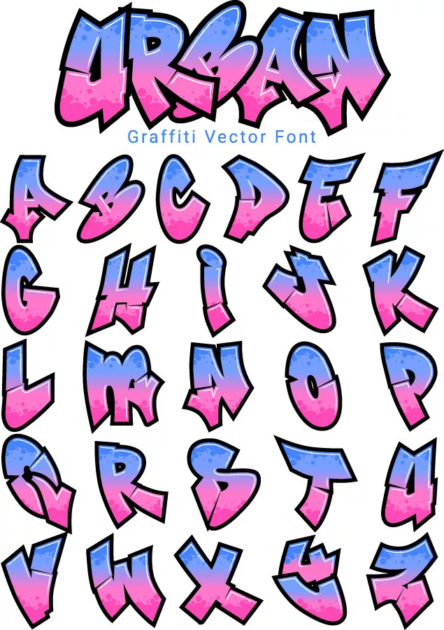 graffiti letters alphabet fonts