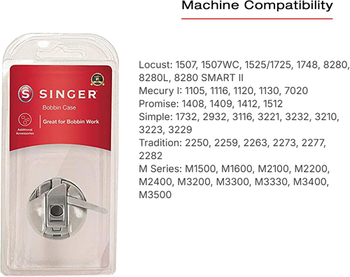 Spare Bobbin Case for Class 15 Front-Loading Bobbin Systems | Adjustable Tens...
