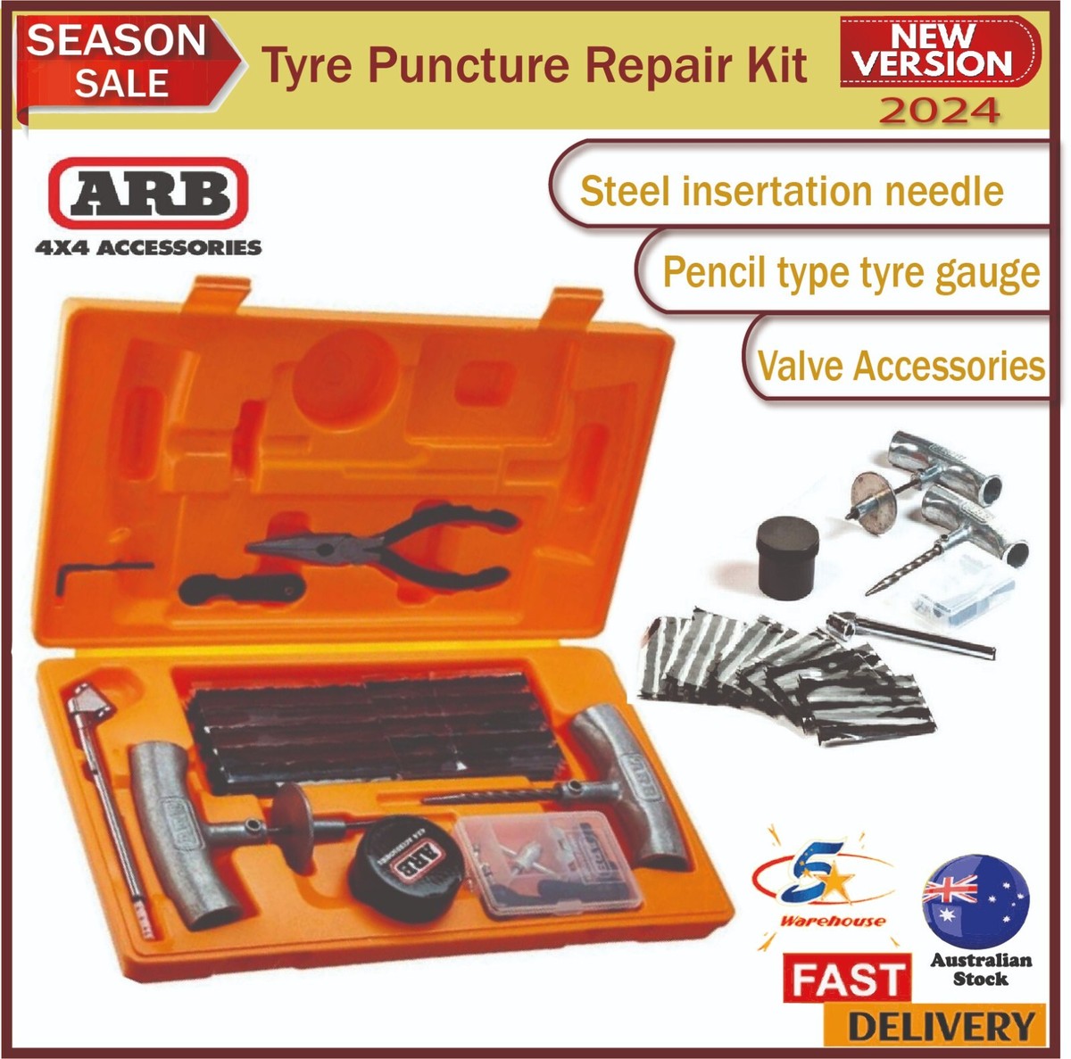 ARB Tyre Puncture Repair Kit Speedy Seal S2 4WD 4x4 Tire Emergency