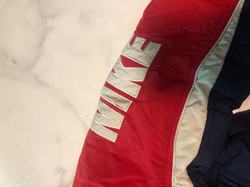 Vintage Nike Reversible Jacket Boys Red Blue Hooded Long Sleeve Full Zip Logo - Picture 6 of 10