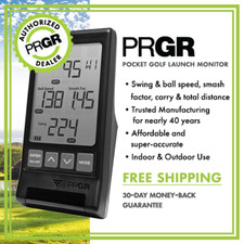 PRGR Black Pocket Golf Launch Monitor HS-130A