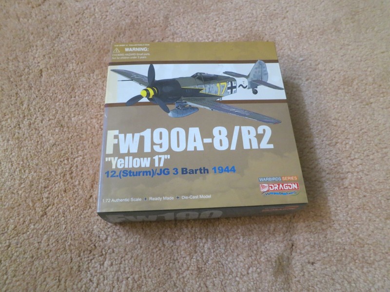 DRAGON WINGS 1:72 Warbird Series Fw190A-8/R2 Diecast NEW Yellow 17 12.Sturm/JG3