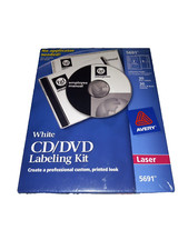 Avery 5691 CD/DVD Design Kit Disc Labels and Case Inserts