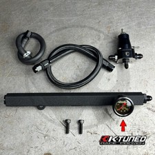 K Swap Fuel Rail w/ K-Tuned Gauge for Honda Acura K20 K24 EG EK DC2 K Series