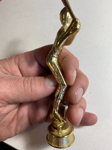 Vintage Mens Baseball Batter Metal Trophy Topper Top Anvet Freeman Products 1972 - 第 4/8 張圖片