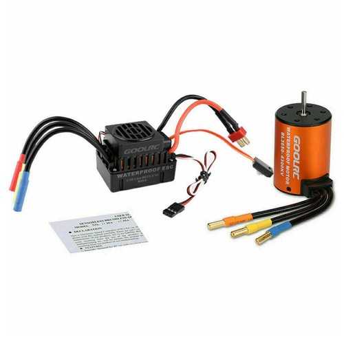 3650 4300KV Waterproof Brushless Motor With ESC Combo Set for 1/10 Scale RC Car - Picture 2 of 8