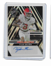 TYLER BROWN 2024 LEAF PRESS PASS PREMIUM AUTO RC REFLECTOR BLACK # 1/2
