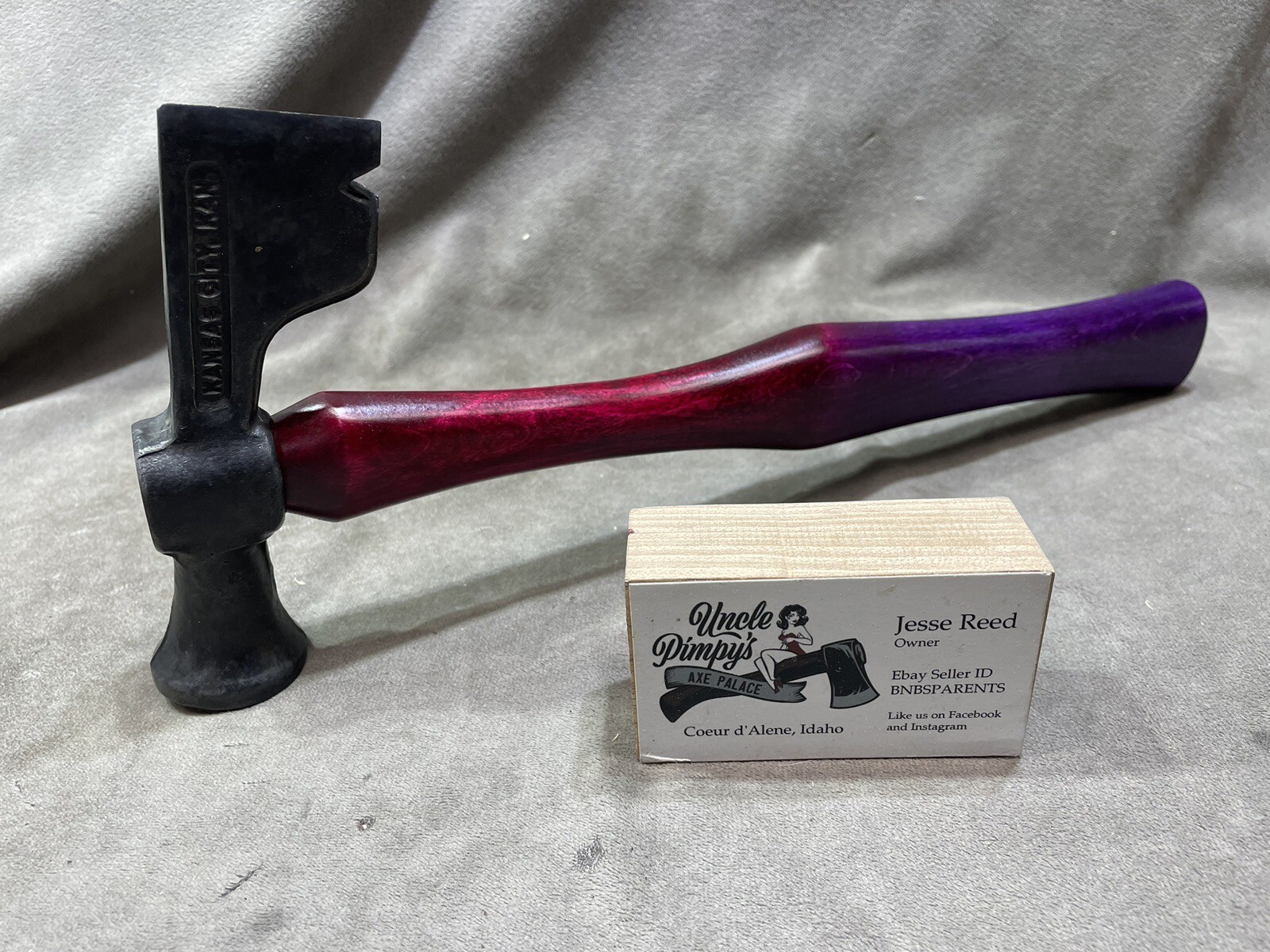 Vintage Custom Goldblatt Drywall hatchet Hammer custom JESSE REED