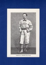 WESTON D. FISLER, Athletics ~ 1874 Harpers Weekly woodcut~TCMA 1973 Reprint FC b