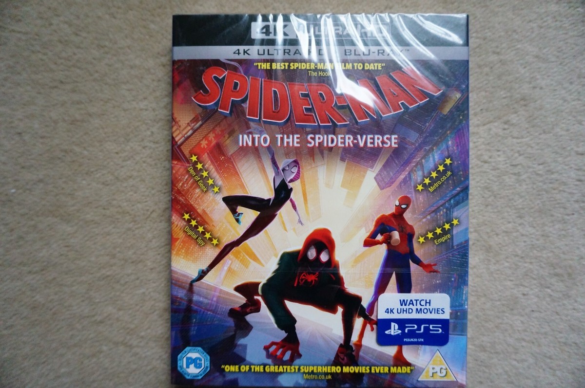 4K UHD BLU-RAY SPIDER-MAN INTO THE SPIDER-VERSE BRAND NEW SEALED UK STOCK