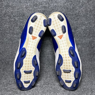Adidas F10 TRX Soccer Cleats FG Mens 13 White Blue Futbol  display picture 1
