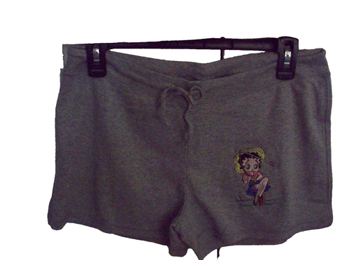 34 Busto Gris Junior y Mujer BETTY BOOP Pesca Bordado Camiseta Corto CONJUNTO 2 piezas - Imagen 11 de 18
