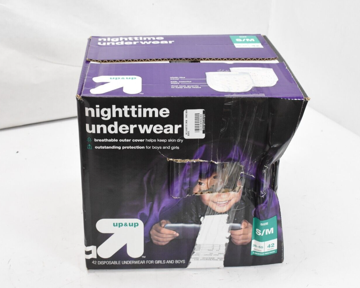 Nighttime Underwear 42 Disposable Underwear Unisex 38-65 lbs Size
